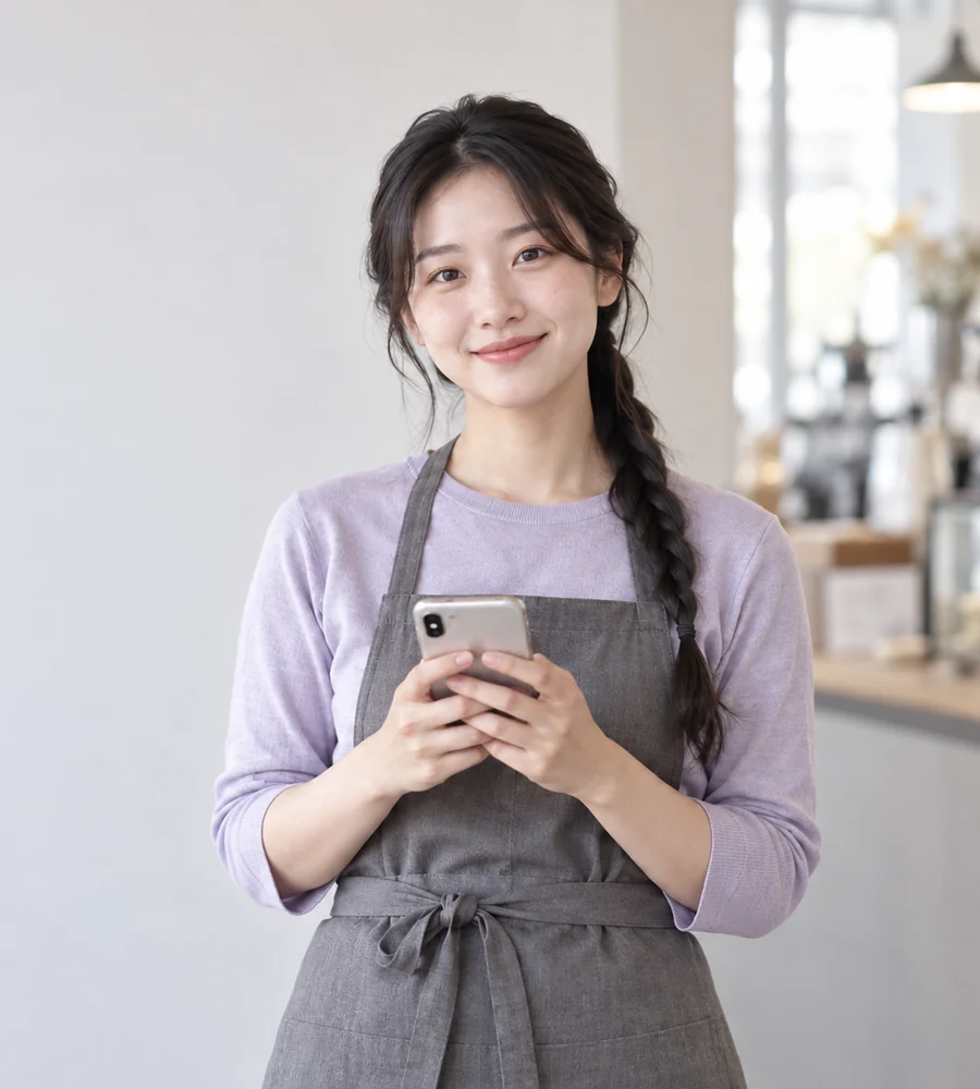 광안리 개인돈 대출 상담을 휴대전화로 안내받는 고객