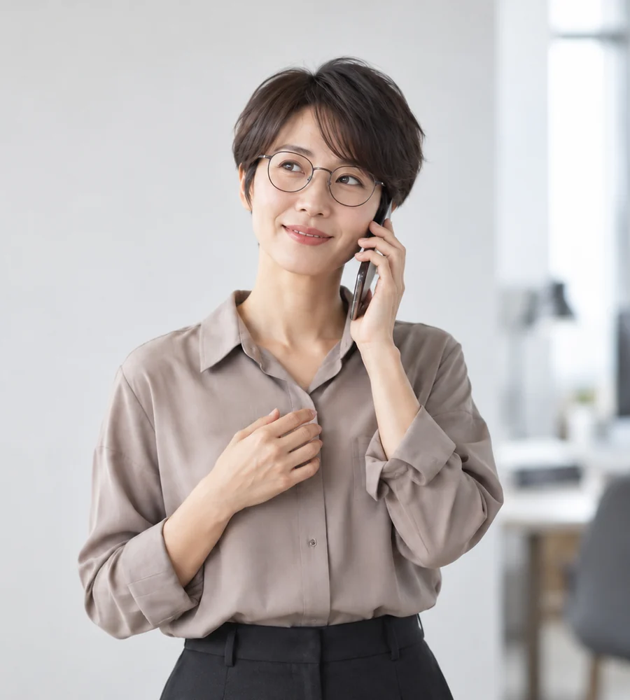 광안리 개인돈 대출 상담을 휴대전화로 안내받는 고객